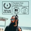 ZEUS Beard Starter Kit for Thick Beards, Natural Beard Shampoo, Beard Conditioner & Premium Refined Beard Oil (Verbena Lime) MADE IN USA