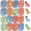 48 Sheets Cartoon Dinosaur Stickers Make Your Own Cute Dinosaur Stickers Party Favors Make A Dinosaur Stickers Make A Face Stickers for Kids Party Favors,Classroom Rewards,Themed Art Craft Supplies