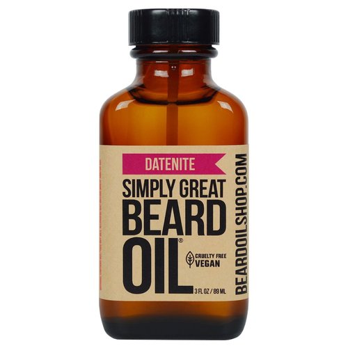 Simply Great Beard Oil - DATENITE Scented Beard Oil - Beard Conditioner 3 Oz Easy Applicator - Natural - Vegan and Cruelty Free Care for Beards - Gifts for Men