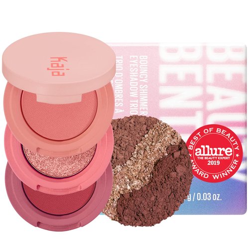 Kaja Beauty Bento Collection - Bouncy Eyeshadow Trio | Deep Rose Tones, Travel Size, 07 Glowing Guava, 2019 Allure Best of Beauty Award, 0.03 Oz