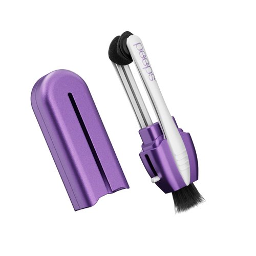 CarbonKlean Peeps Glasses Cleaner - for Eyeglasses, Reading Glasses, and More - Lens Cleaner with Carbon Microfiber Tech - Soft Touch Lavender - 1 Count (Pack of 1)