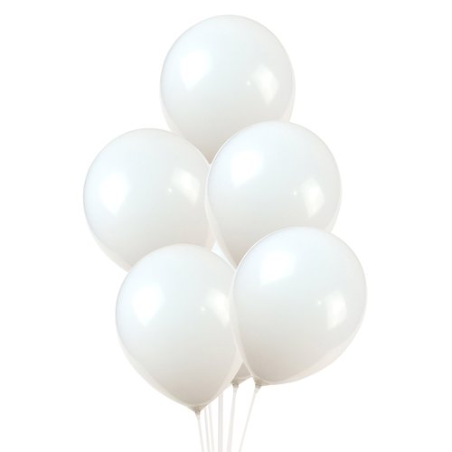 White Balloons,100-pcs,12-Inch Latex Balloons,for Wedding, Birthday Party, Baby Shower, Christmas，Party Decorations