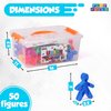 Play Build Building Toys, 50 Piece Connecting Toy Figures for Preschool & Kindergarten Classrooms, Kids STEM Learning Toy, for Boys & Girls Ages 3+