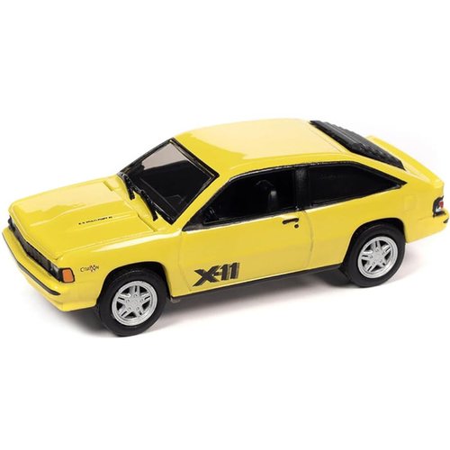 1981 Chevy Citation X-11 Bright Yellow Classic Gold Collection Series Limited Edition to 8476 Pieces Worldwide 1/64 Diecast Model Car by Johnny Lightning JLCG030-JLSP280B