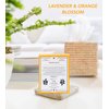 Gift Box Aromatherapy Candles Coconut Wax with Real Essential Oils 6 Ounce (Lavender & Orange Blossom)
