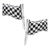 GOTPASS Checkered Flag Balloons Race Car Theme Party Supplies Black and White Racing Balloons Baby Shower Boys Birthday Party Decorations