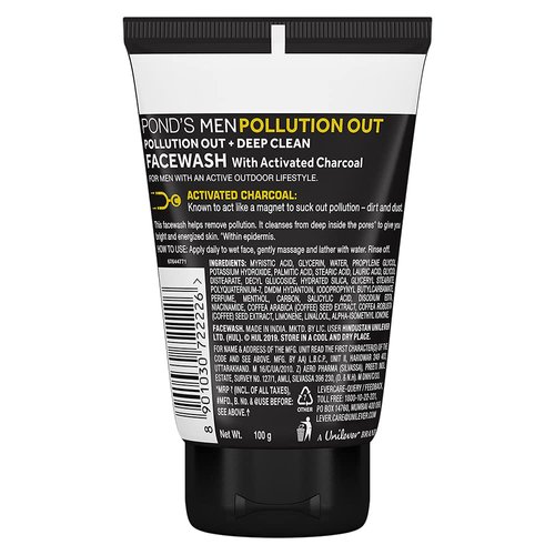 Pond's Men Pollution Out Face Wash, 100g