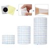 HAMUHA Mesh Breathable Non-Woven Tape Adhesive Bandage Roll Film Dressing Second Skin Healing Protective Adhesive Antibacterial Bandages Flexible Nonwovens 3.9inch*34foot（10cm*10m） (4inch*10.9yard)
