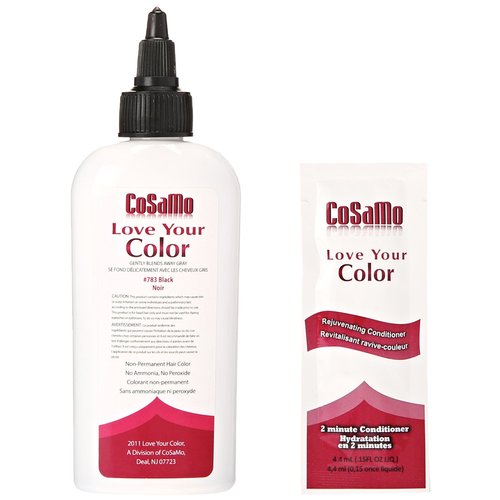 Love Your Color Cosamo Non Permanent Hair Color, Black