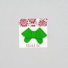 Set of 4 felt bows pink, green, floral, metallic (Alligator Clip Left)