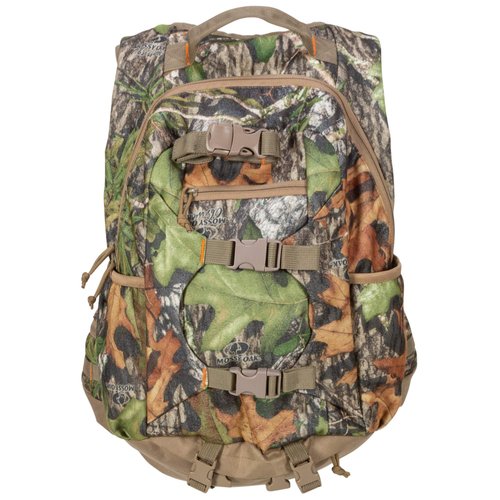 North Mountain Gear Camouflage Hunting Backpack Waterproof Bow and Rifle Compatible Hunting Bag (Mossy Oak Obsession)