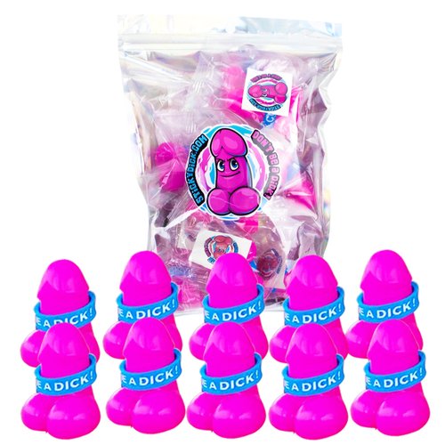 StickyDick - Sticky Toys - Novelty Sticky Toy & Fidget Sensory Toy - Sticks to Wall, Ceiling, Glass, Computers, Car - Fun Party Favors - 10-Pack STICKYDICK.COM a USA Company