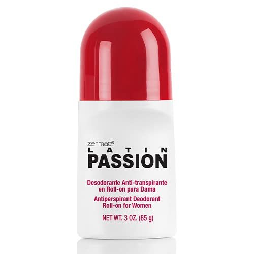 Zermat Latin Passion, Roll-On Deodorant for Women, 24 h Antiperspirant, Warm and Fruity Scent 3 Oz.