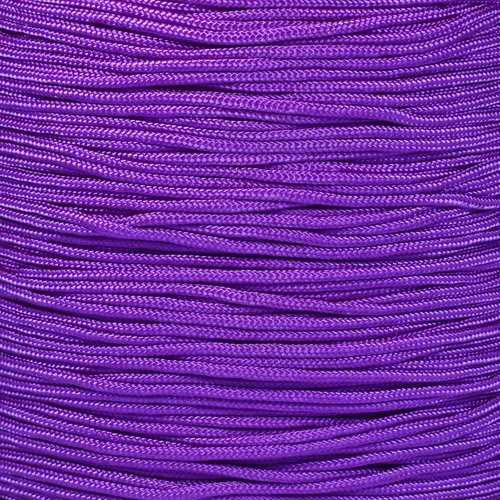Craft County - Type 1 Crafting Cord - 1.85 mm Diameter for Crafting, Beading Cord Thread (Bright Purple, 10 Feet)