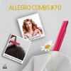 Allegro Combs #70 Wide Tooth Combs Defining Brush Comb 3-Row Wide Tooth For Curly Hair Comb For Women Curly Hair, Hair Stylists Hair Comb 2 Piece (Pink)
