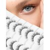 Eyelashes Natural Cat Eye Lashes False Eyelashes Wispy Lashes 7 Pair Flared Lashes Pack C Curl Soft Mink Lashes 12mm Short Lash Strips That Look Like Extensions Siligli