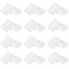 ForPro Mini Buffing Block, White, 180/240 Grit, Double-Sided Manicure and Pedicure Nail Buffer, 1.5” L x 1” W x 0.5” H, 24-Count