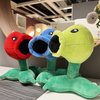 Dyharnsty 3Pcs Plants vs Zombies Plush Toys Peashooter,Snow Pea & Fire Pea, Soft Figure Doll, Plants vs Zombies Toys PVZ Plush Plants 1 2 Set