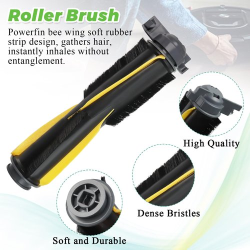 Techecook 2 Pack Main Roller Brush for Shark IQ Vacuum Replacement for Shark RV1001AE RV101 AV1002AE AV1010AE UR1005AE UR1000SR RV2001WD AV993 Vacuum Cleaner