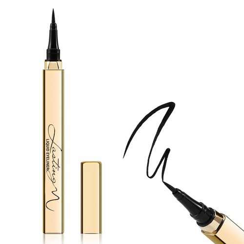 Boobeen Liquid Eyeliner, Waterproof Eyeliner Pen with Felt Tip, Liquid Ink Eye Liner Pen to Create Bold Eye Looks, Smooth Application, Black
