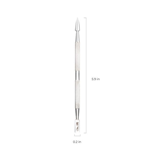 NGHIA Pusher - S-504 (Stainless Steel) | Double–Ended Nail Cleaner and Spoon Pusher | Premium Quality for Nail Care | Ergonomic Design | Suitable for Professional & Home Use