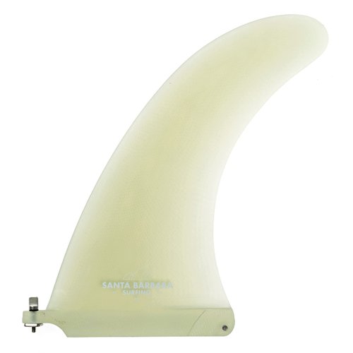 SBS 10" Premium Fiberglass Surf & SUP Fin - Free No Tool Fin Screw - 10 inch Center Fin for Longboard, Surfboard & Paddleboard