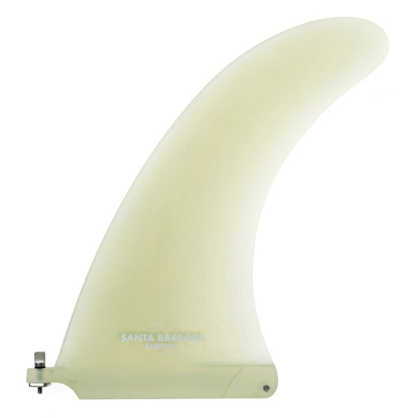 SBS 10" Premium Fiberglass Surf & SUP Fin - Free No Tool Fin Screw - 10 inch Center Fin for Longboard, Surfboard & Paddleboard