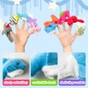 Kaemi 10 Pcs Finger Puppets for Toddlers, Soft Plush Marine Animals Finger Puppet Toys for Story Time Playtime Shows Party Favors, Educational Puppets for Autistic Children