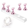 Makartt Nail Stand for Press On Nails Display Practice Art Magnetic Fake Nail Holder for Painting Nails Stand for False Nail Designs with Double-sided Tape for Home DIY Beginner Salon Supplies