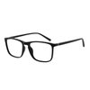 OCCI CHIARI Reading Glasses Men's Rectangle Reader Durable Spring Hinge 1.0 1.25 1.5 1.75 2.0 2.25 2.5 2.75 3.0 3.5(Black 200)