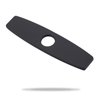 ARCORA 9.6 Inch Sink Hole Cover for 1 or 3 Hole Kitchen or Bathroom Faucet Deck Plate, Matte Black Faucet Hole Cover Escutcheon Stainless Steel