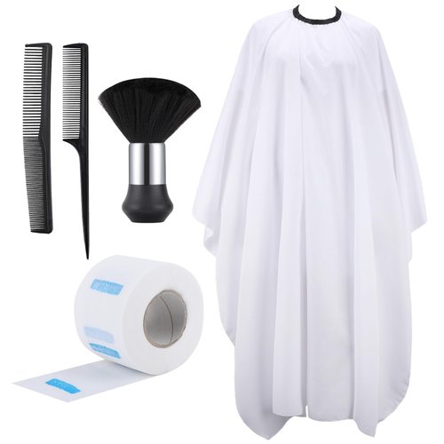 Segbeauty Barber Capes Professional Kits, 55" x 63" Hair Cutting Cape with Adjustable Neck, Salon Cape for Hair Cutting with Neck Straps Neck Duster Brush, Hair Cutting Cape for Hairdressing Styling