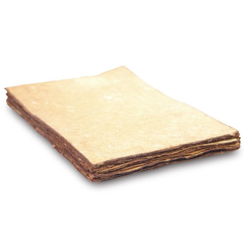 Wanderings Handmade Antique Deckle Edge Vintage Blank Paper - 12"x10" - Pack of 25 - Watercolor Mixed Media Loose Leaf Paper for Writers, Invitations, Crafts - Thick 300 GSM Recycled Paper