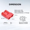 cnaodun 8 Pcs 6-10 Gauge Anderson Connector Plug 50A 12-36V Battery Quick Connector Red Battery Quick Disconnect Wire Harness Plug Kit for Winch Car Auto Trailer Driver Electrical Devices