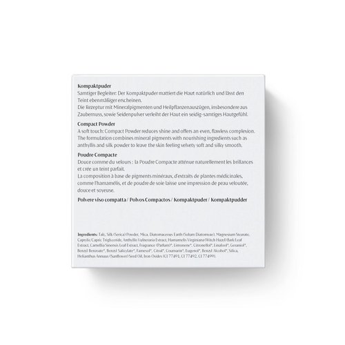 Dr. Hauschka Compact Powder 00, Translucent, Natural, Mineral, Set & Mattify, Touch-up, Silky Finish, for All Skin Tones, 0.28 oz