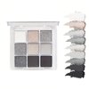 YHGIJ Smoky Black Eyeshadow Palette 9 Colors with Matte and Glitter Finishes Waterproof, Long Lasting, Ideal for Halloween Makeup and Stunning Smoky Eye Looks for Any Occasion