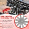 A308 Offset Valve Tappet Gauge Set Premium 11-Blade Feeler Gauge Kit Sizes from 0.004" to 0.014" Includes Two Red Handles