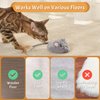 Pawthquake Automatic Cat Toy Cat Mouse Toy Moving Cat Toy with Furry Tail Boredom Busters Interactive Cat Toys for Indoor Cats Hunting Cat Mice Toys (Grey)