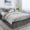 Nestl Grey Bed Skirt Queen Size, Pinch Pleat Queen Bed Skirt, 14" Inch Drop Queen Bedskirt, Hotel Quality Grey Bed Skirts, Premium Microfiber Bedskirt for Queen Bed, Grey Queen Bed Skirt