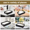 Guest Paper Towels Holder for Bathroom Napkin Holder Tray Black Wooden Napkin Holder for Table Modern Disposable Hand Towel Holder Flat Wood Cocktail Napkin Holder Kitchen Towel Dispenser Holder
