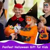 144 PCS Halloween Party Favors for Kids, 18 Pack Prefilled Small Plastic Witch Cauldron Halloween Toys in Bulk for Halloween Party School Classroom Prizes Trick or Treats Gifts