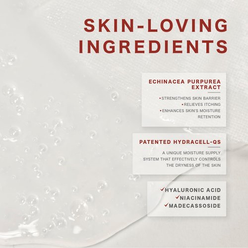 RAWQUEST- Echinacea Korean Face Mask Sheet (5ea) for Anti-Aging, Deep Hydration, Moisture, Wrinkle improvement & Brightening w/Hyaluronic Acid & Madecassoside for Dry, Sensitive & Acne-Prone Skin