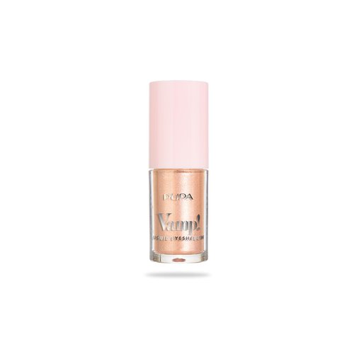 Pupa Milano Vamp! Liquid Eyeshadow - Shimmer Finish, Ultra-Adherent, and Lightweight - Ophthalmologically Tested - 005 Champagne - 0.13 oz