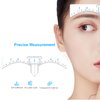 20pcs Microblading Eyebrow Stencil Disposable Eyebrow Ruler Sticker Brow Measuring Tools Permanent Makeup Supply PMU Accessories (20pcs/bag)