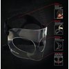 MUELLER Sports Medicine Face Guard, Nose Guard for Sports, Adjustable Face Mask with Foam Padding for Men and Women, One Size, Clear