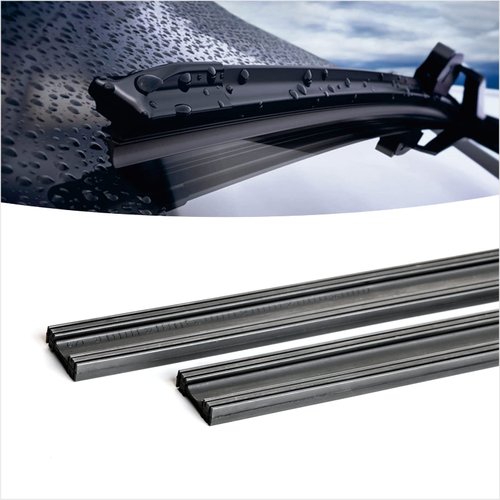 32 inch Frameless Adjustable Size of Universal 4 PCs Refills Replacement Windshield Wiper Refills Replacement for Tesla,Toyota,Hyundai,Honda Front & Rear Windshield Wiper Baldes Rubber Strips