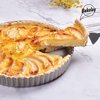 Bakeley 10-Inch Round Tart Pan with Loose Removable Bottom, Non-Stick Carbon Steel Quiche Pan for Oven Baking (Champagne Gold)