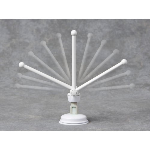 Safe-er-Grip Changing Lifestyles Drip Dry Portable Drying Rack, White with 3 Movable Arms, Swing Arm Suction Cup Towel Bar, Bath Towel Rack Hanger Towel Holder Organizer 11.5x17 Inch (Pack of 1)