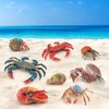 BRETOYIN Jumbo Sea Creatures Toys for Kids Set 8PCS Nautilus Toy Figure Crab Figurine Toys Model Educational Science Shark Toys Boy Birthday Gift