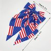 Vsdski Women's Hair Clip Bow - 4th of July & Party, Patriotic Long Tail Hair Ribbon Bowknot Hair Barrettes, Nonslip Alligator Clips, 2pcs